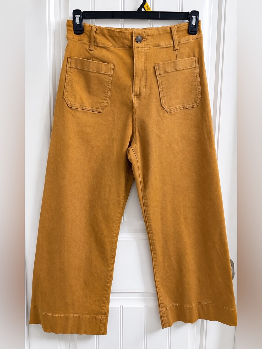 LC Lauren Conrad Wide Leg Pants in Mustard Brown